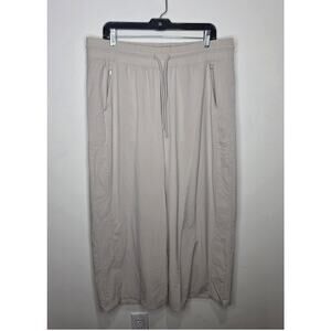 Athleta Avenue lightweight cream tan wide leg cropped pants - 16 - 657598